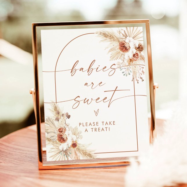 Boho Babies Are Sweet Baby Shower Dessert Sign (Creator Uploaded)