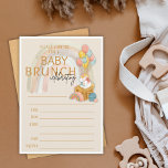 BOHO Baby Brunch | Baby Shower Fill In Invitation<br><div class="desc">Oh what fun! Generate some excitement with these adorable - gender neutral invitations to a "baby brunch" a/k/a baby shower fill-in invitations. Keep it simple, and keep your plans flexible by allowing yourself to write in your information when it becomes available. Pretty boho neutral colours, with a rainbow at the...</div>