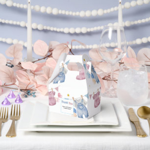 Boho Baby Clotheline Gender Reveal  Favor Box