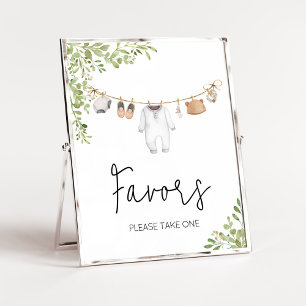 Boho Baby Clothes Baby Shower Favours Poster