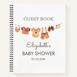  Boho Baby Clothes Baby Shower Guest Book 