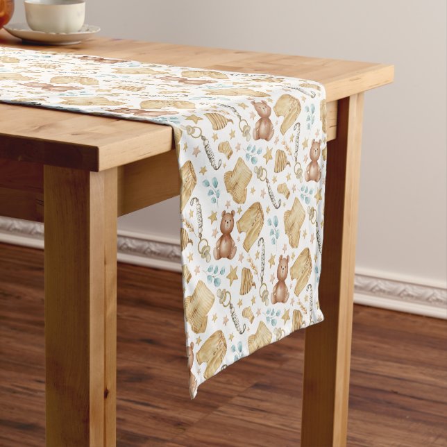Boho Baby Clothes & Teddy Bear Runner (In Situ)