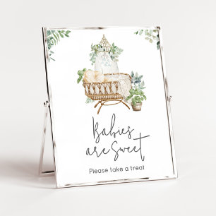 Boho Baby Crib Baby Shower Babies are Sweet Poster