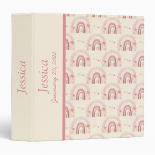 Boho Baby Rainbow Photo Album 3 Classeur à anneaux