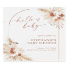 Boho Baby shower Affiche de bienvenue, Pampas Gras