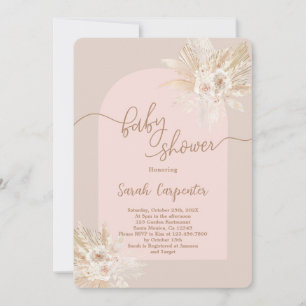 Boho Baby Shower Girl Invitation