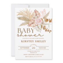 Boho Baby Shower Invitation