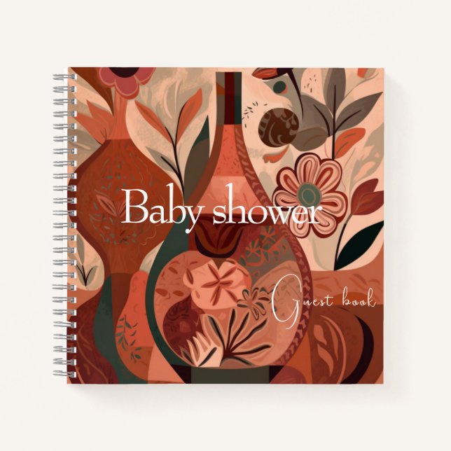  boho baby shower massage book  (Front)