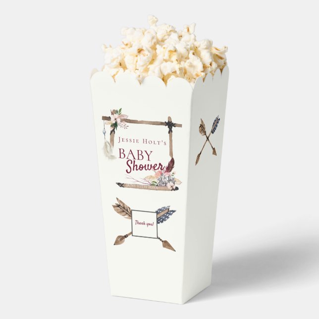 Boho Baby Shower Southwestern Arrow Favor Box (Popped)