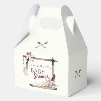 Boho Baby Shower Southwestern Arrow Favor Box