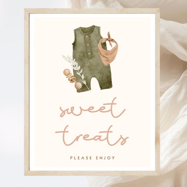 Boho Baby Shower Sweet Treats Sign (Creator Uploaded)