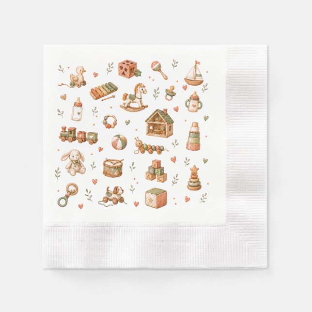 Boho Baby Toys  Napkin (Front)