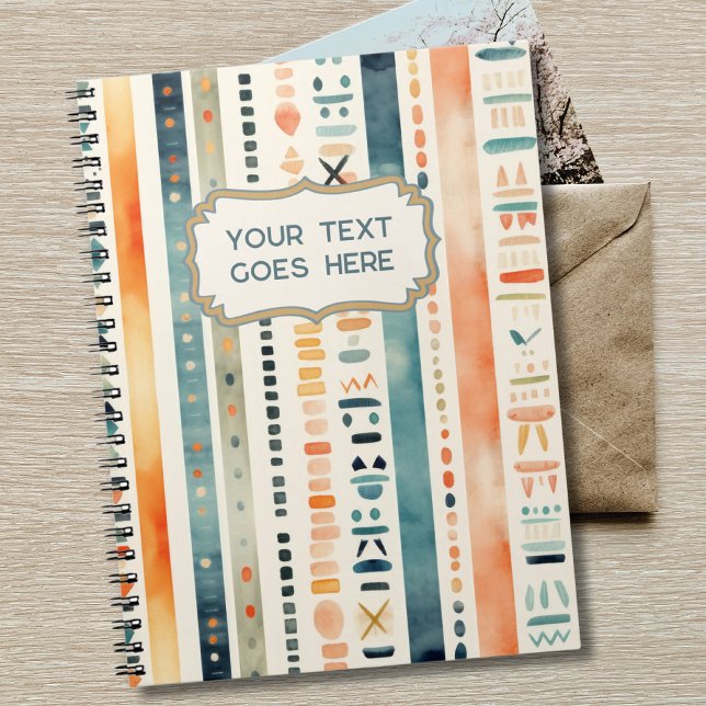 Boho Back to School Custom Text Notebook (Creator Uploaded)