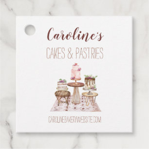 Boho Baking Bakery Boutique, Cupcakes & Pastries G Favour Tags