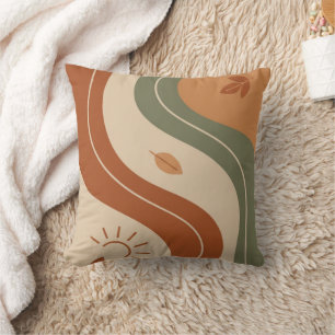 Boho Balance & Calm Decorative Pillow   Burnt 