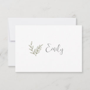 Boho Bamboo Botanical Leaf Soft Elegant Greenery