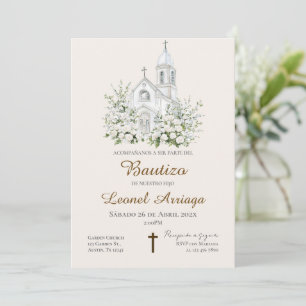  Boho Baptism  Invitation