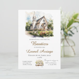 Boho Baptism Invitation