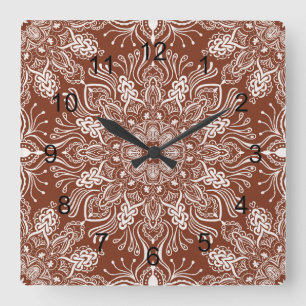 Boho Barkley  Square Wall Clock