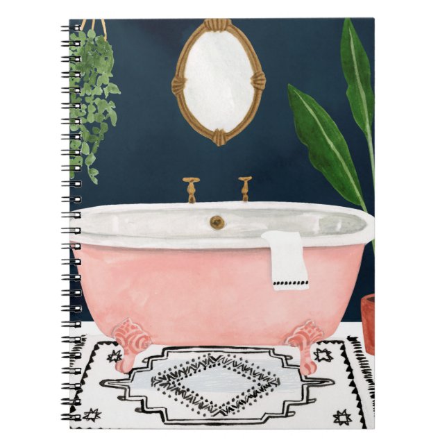 Boho Bath II Notebook (Front)