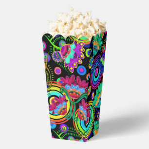 Boho Batik Bright and Beautiful Flowers Favor Box