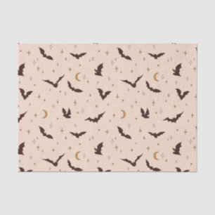 Boho Bats and Stars Halloween Pattern Tissue Paper