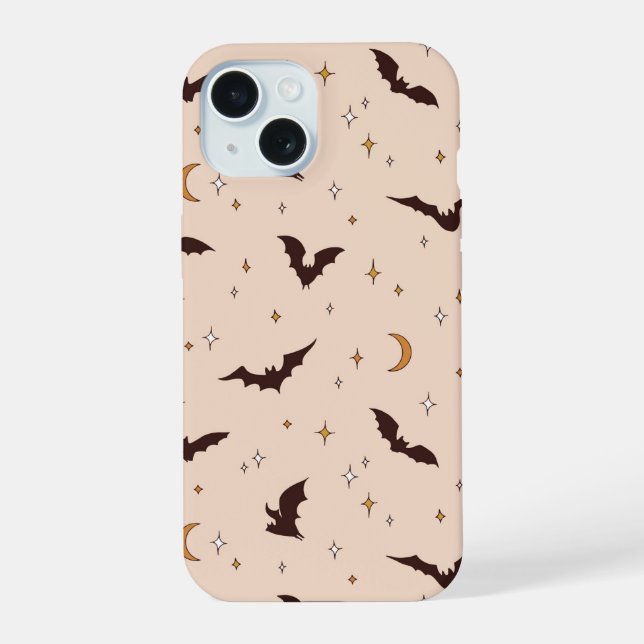 Boho Bats et étoiles Motif d'Halloween (Verso)