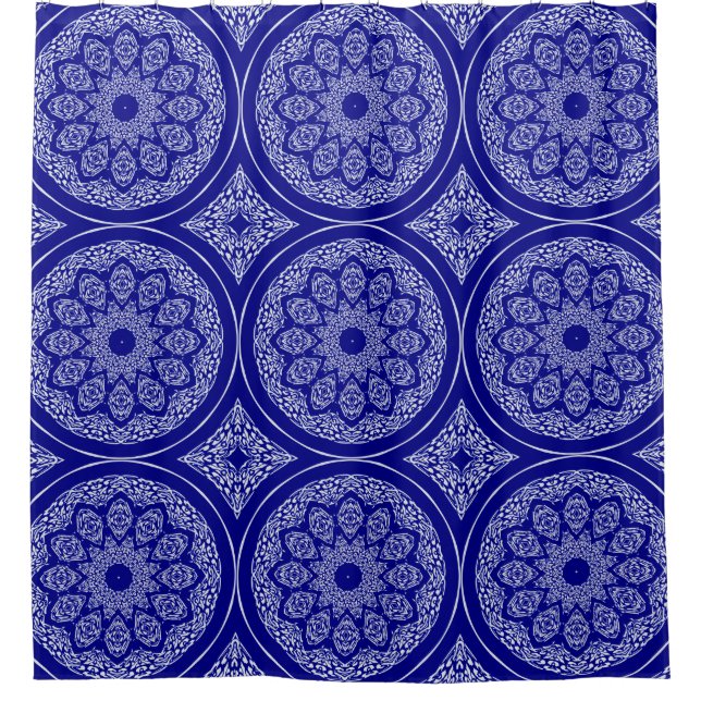 Boho Bazaar, Mix & Match Cobalt Pattern (Front)