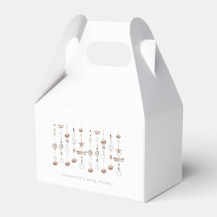 Boho Beach Shell Baby Shower Favor Box