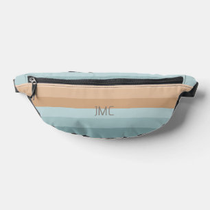 Boho Beach Vibes Striped Monogrammed Fanny Pack