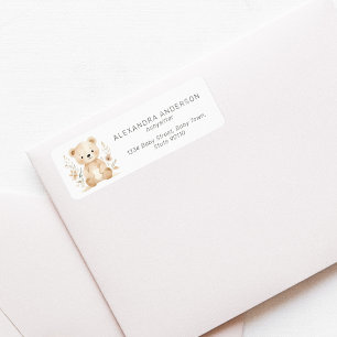 Boho Bear Babysitter Return Address