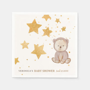 Boho Bear Celestial Baby Shower  Napkin