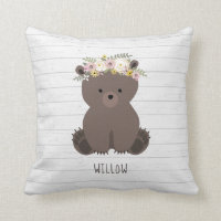 Boho Bear Grey Wood
