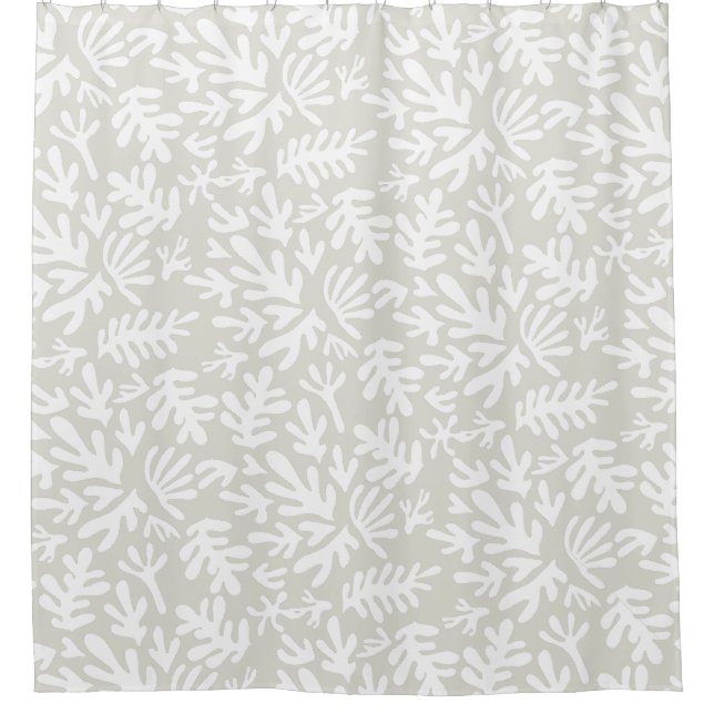 Boho Beige Neutral Botanical Shapes Pattern (Front)