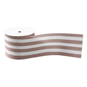 Boho Beige White Striped Colour B08B82 Grosgrain Ribbon