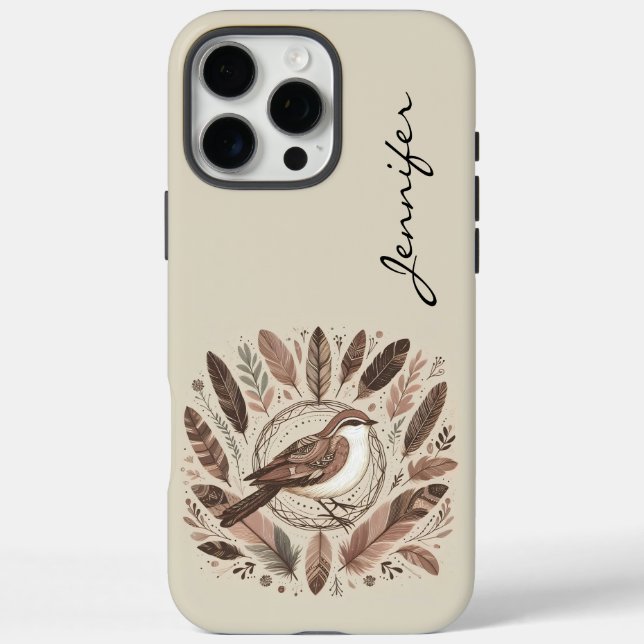 Boho Bird Indian Feather iPhone / coque ipad (Verso)