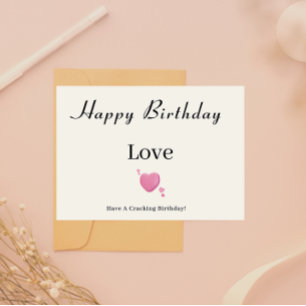 Boho Birthday Card for her
