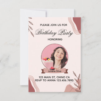 Boho Birthday Invite
