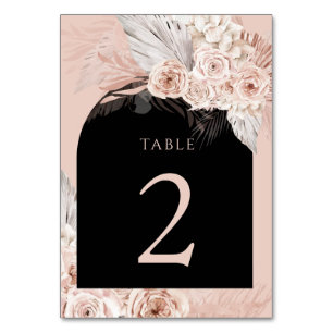 boho black arch Table Number 2