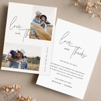 Boho Black & White Photo Wedding