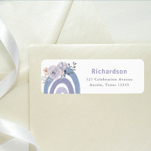 Boho bleu et pourpre   Arc en ciel