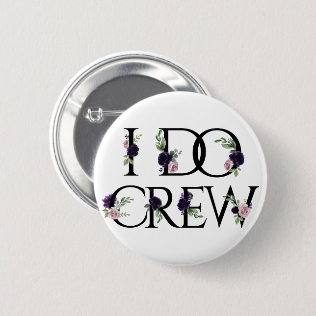 Boho Bling | Bachelorette Bridal Party I Do Crew 2 Inch Round Button (Front & Back)