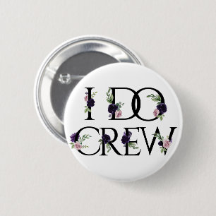 Boho Bling   Bachelorette Bridal Party I Do Crew 2 Inch Round Button