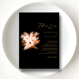 Boho Bliss: Fall in Love Wedding Invitation