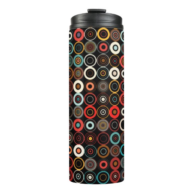 Boho Bliss Multicolor Circle Thermal Tumbler (Front)