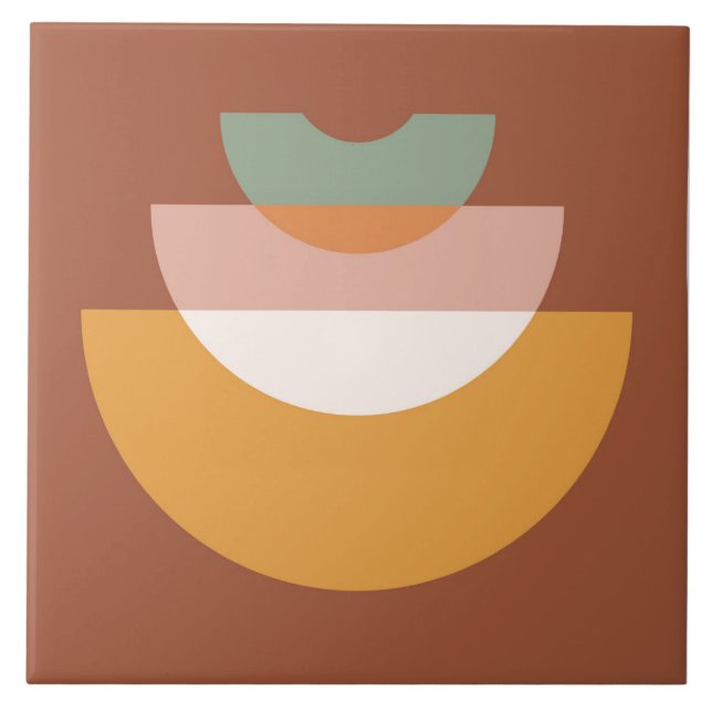 Boho Blocks Floral  Tile (Front)