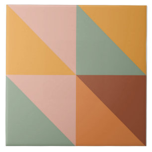 Boho Blocks Floral  Tile