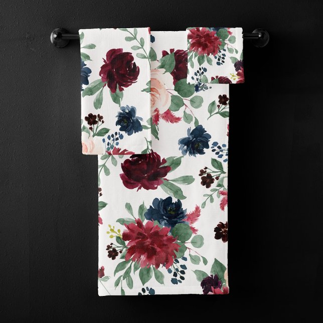Boho Bloom | Brousset rouge de Bourgogne et Motif  (Créateur téléchargé)