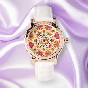 Boho Bloom – Festival Vibrant Mandala Ladies Wrist Watch