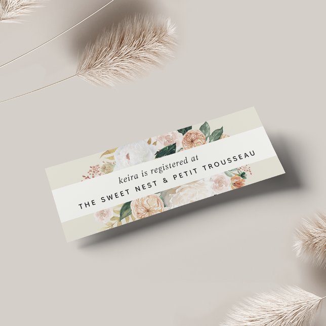 Boho Blooms Bridal Registry Insert Cards | Mini (Creator Uploaded)